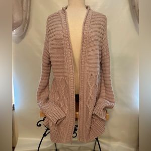 Oversized chunky cable knit cardi by Maurices. Size Med but runs large.